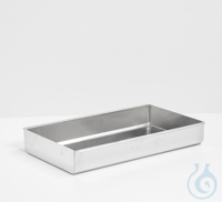 Stainless steel insert tray cubic (WxHxD) 290x80x535 mm, stackable, max. 2...